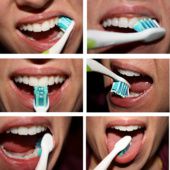 brosse dents, brosser dents, brosser dents correctement, dans mouvement, dents correctement, supérieures inférieures