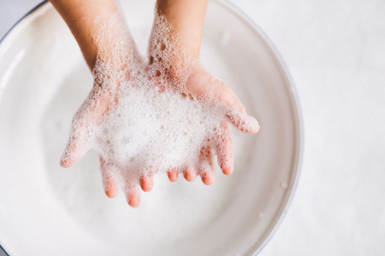 laver mains, serviette papier, après avoir, complètement mains, courante propre, germes microbes