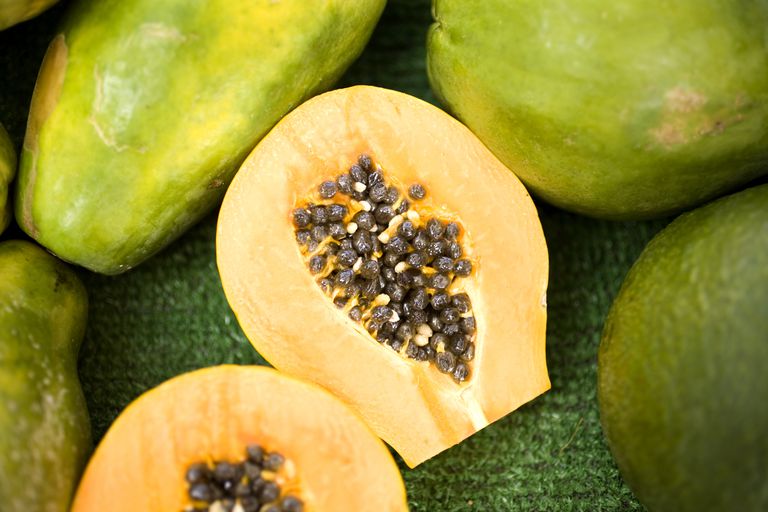 papayes sont, peuvent être, aider prévenir, appelée papaïne, Coupez papayes, enzyme appelée