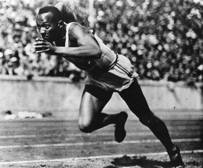 Jesse Owens, quelque chose, moins temps, moins temps possible, serrer main, temps possible