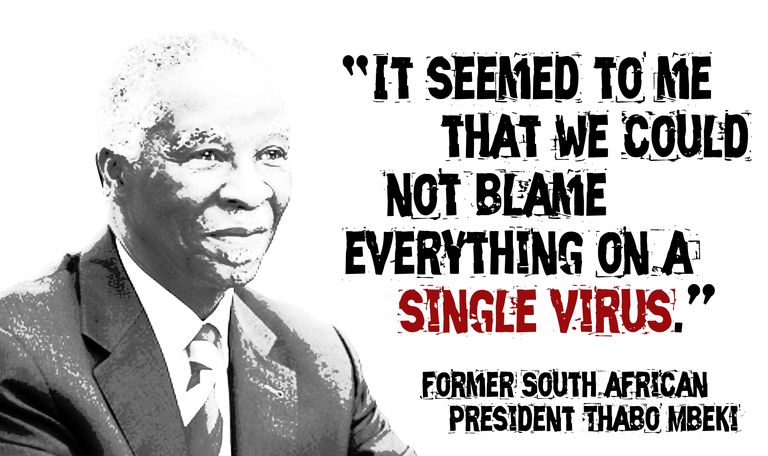 gouvernement sud-africain, pour avoir, Thabo Mbeki, Peter Duesberg, président sud-africain